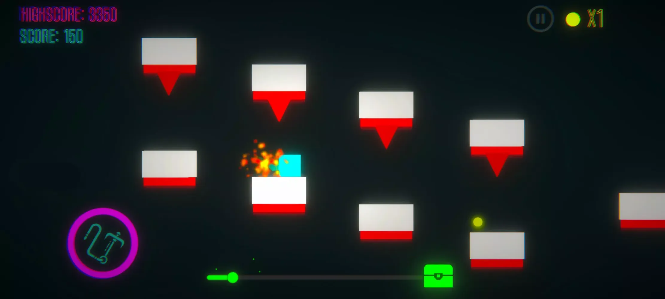 Tangkapan layar Triangle Rush