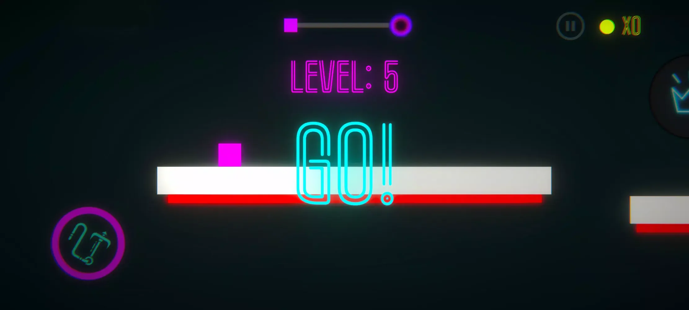 Tangkapan layar Triangle Rush