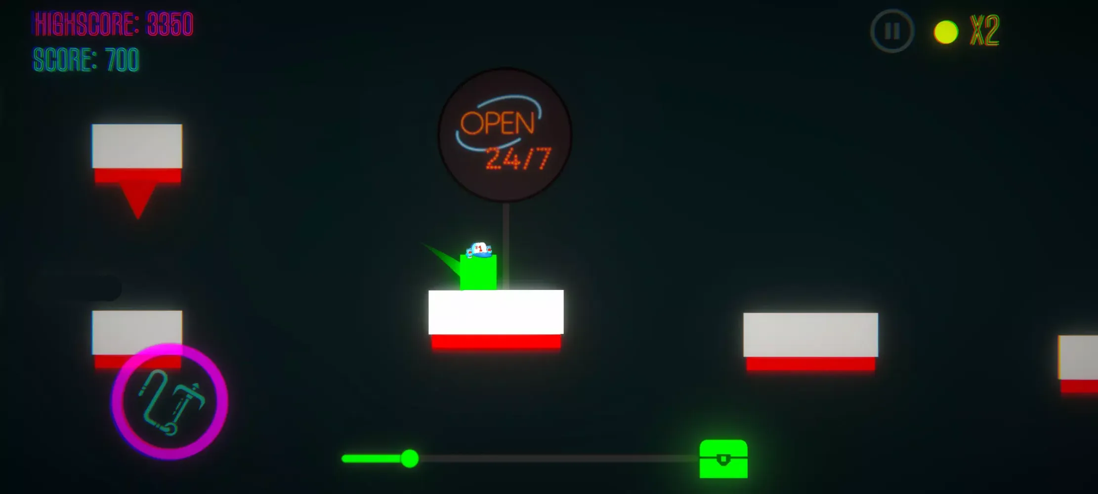 Tangkapan layar Triangle Rush