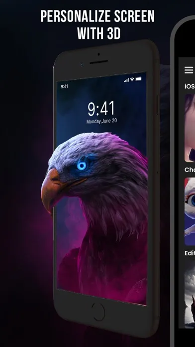 Lock Screen Depth 3D Wallpaper سکرین شاٹس