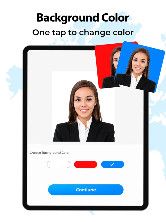 Passport Size ID Photo Maker iPad  스크린샷