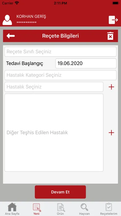 E-Reçete Ekran Görüntüleri