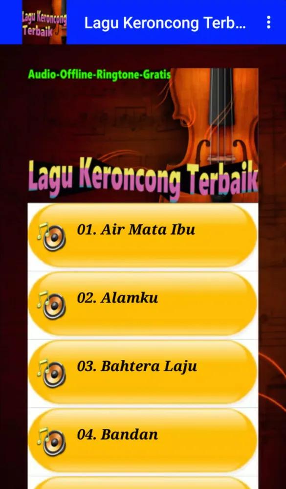 Lagu Keroncong سکرین شاٹس