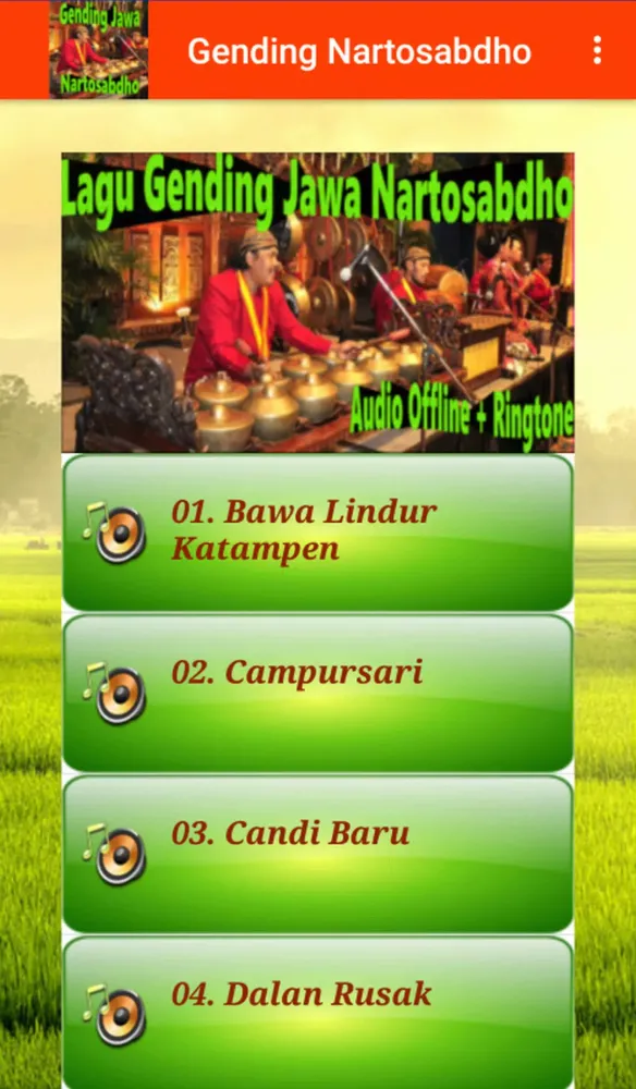 ภาพหน้าจอของ Lagu Gending Jawa Nartosabdho
