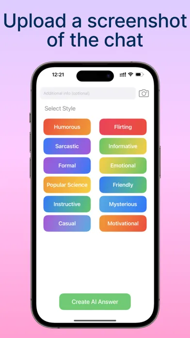 Chat Replies AI Generator スクリーンショット