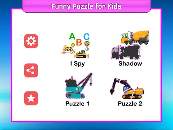 تصاویر Truck jigsaw puzzle for kids. iPad 