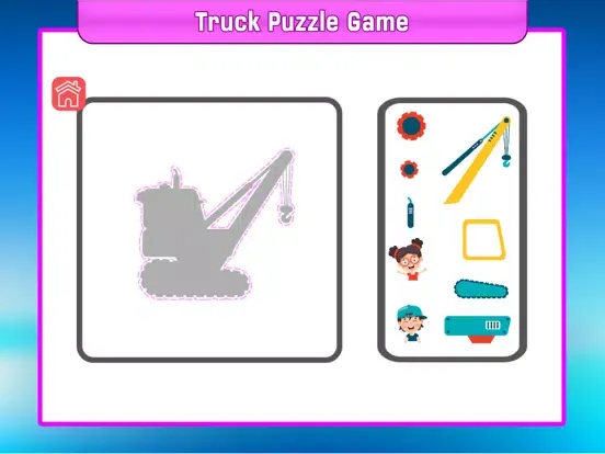 تصاویر Truck jigsaw puzzle for kids. iPad 