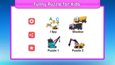 تصاویر Truck jigsaw puzzle for kids.