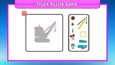 تصاویر Truck jigsaw puzzle for kids.