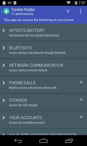 aSpotCat - Permission Checker Screenshots