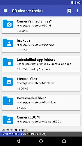 Tangkapan layar 1Tap Cleaner (clear cache)