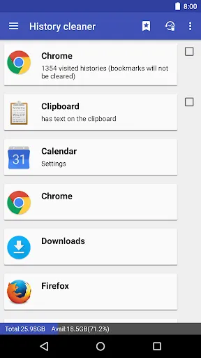 Tangkapan layar 1Tap Cleaner (clear cache)