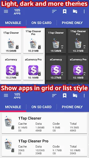 AppMgr III (App 2 SD) سکرین شاٹس