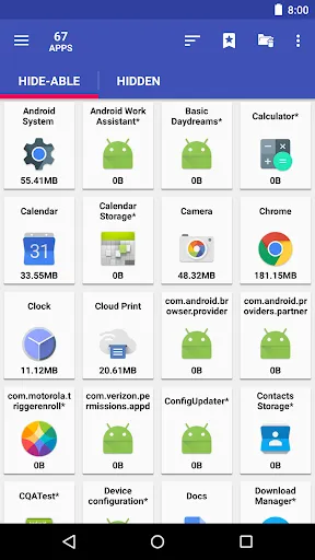 Capturas de tela do AppMgr Pro III (App 2 SD)