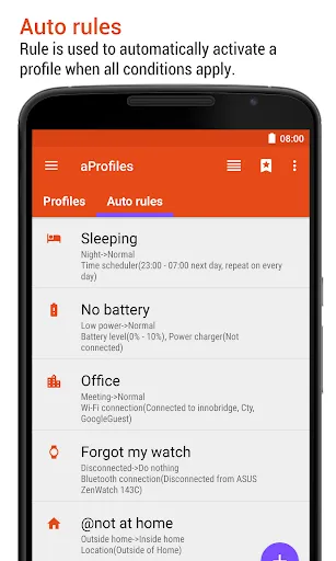aProfiles - Auto tasks Screenshots