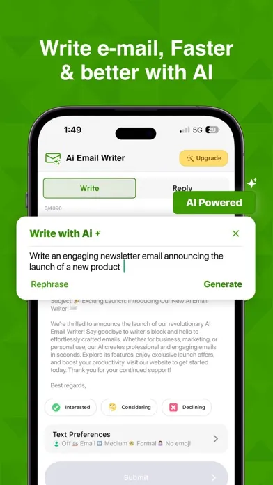 AI Email Writer: Mail Checker スクリーンショット