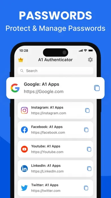 A1 Authenticator App: 2FA, MFA Screenshots