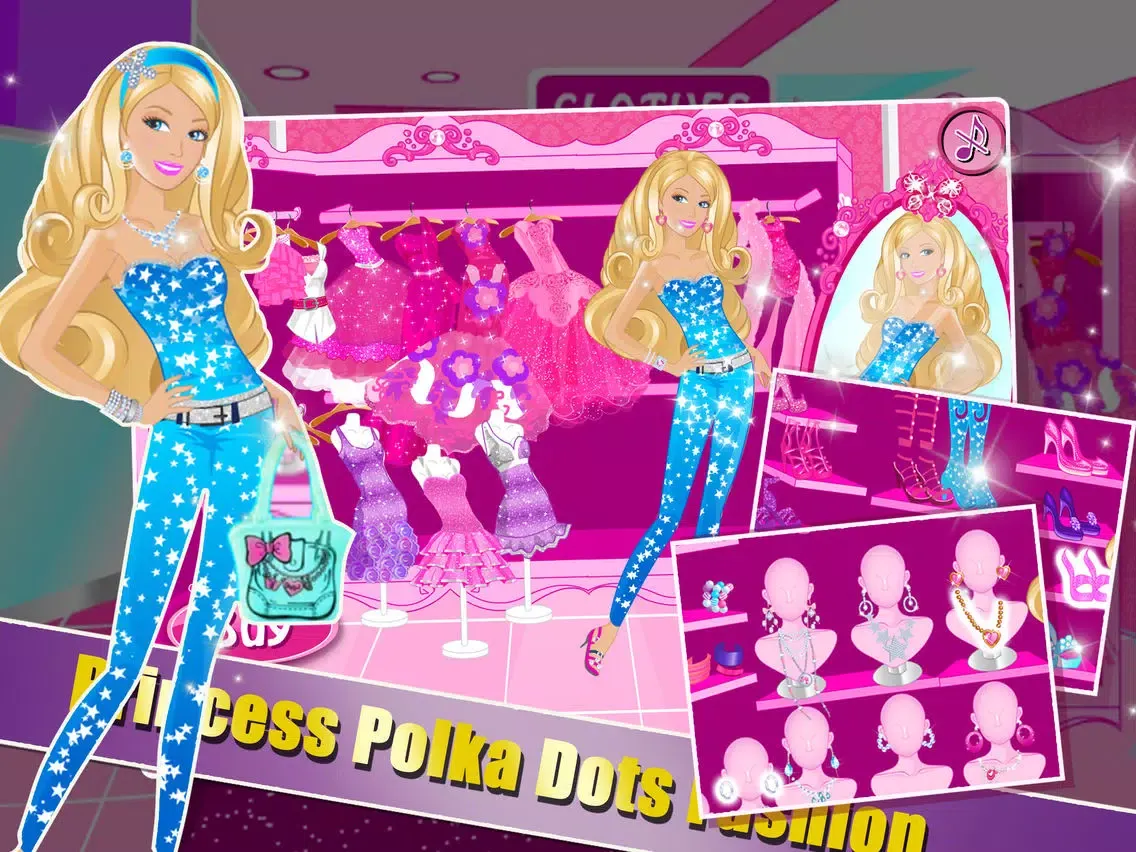 Ảnh chụp màn hình của Princess Polka Dots Fashion iPad 