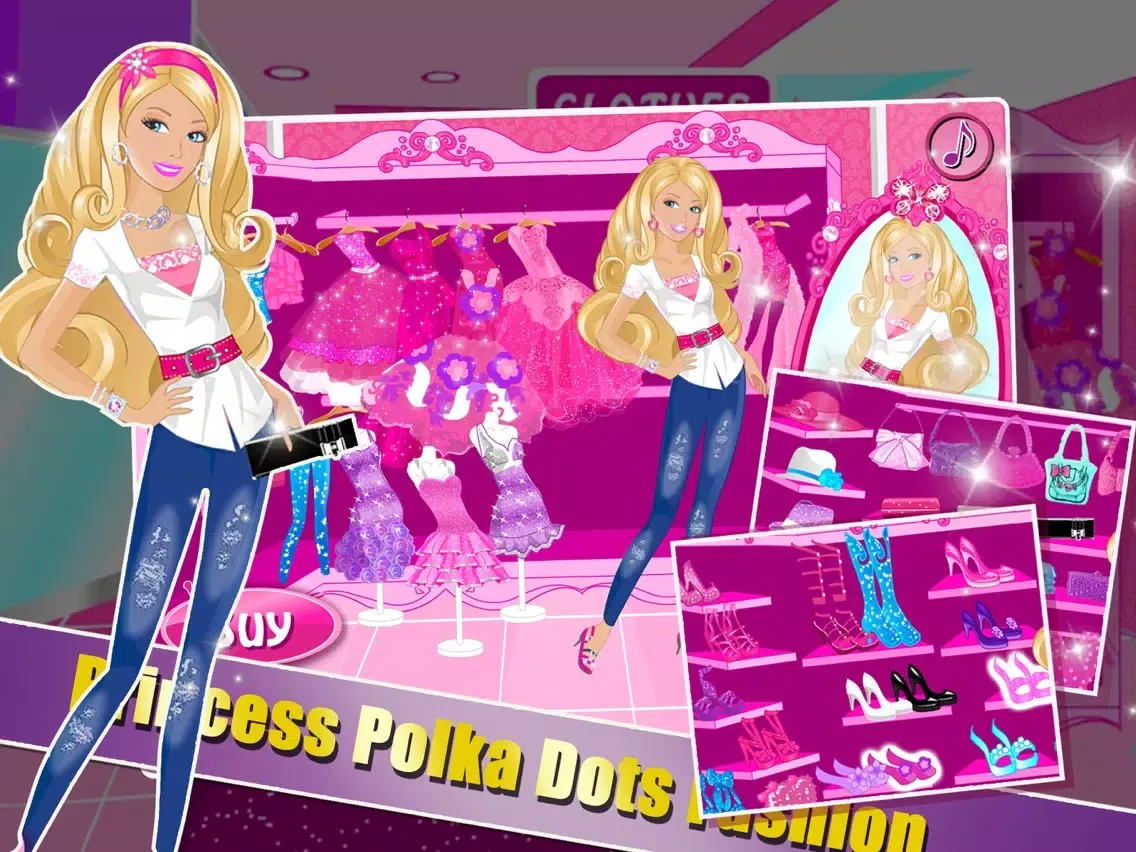 Ảnh chụp màn hình của Princess Polka Dots Fashion iPad 
