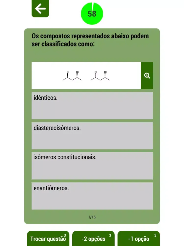 Tangkapan skrin Estereoquímica The Game iPad 