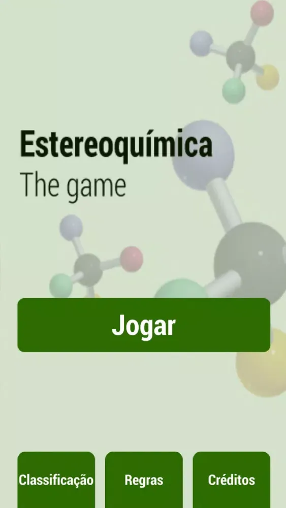 Tangkapan skrin Estereoquímica The Game