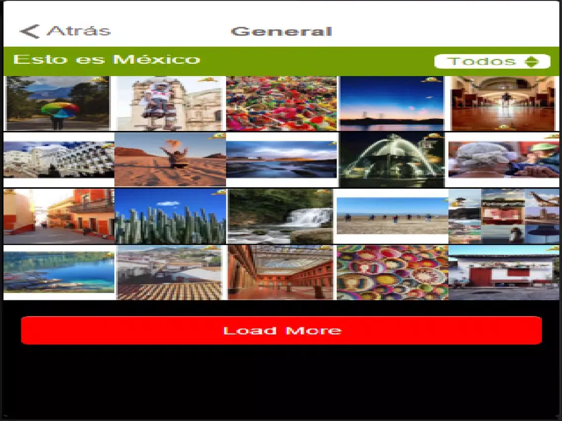 Ảnh chụp màn hình của Visita Mexico iPad 
