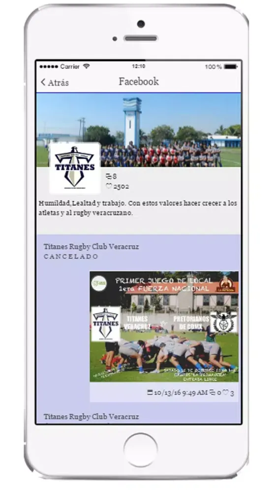 ภาพหน้าจอของ Titanes Rugby Club Veracruz A.