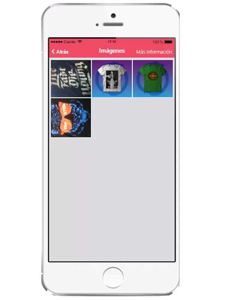 Capturas de pantalla de myTshirt iPad 