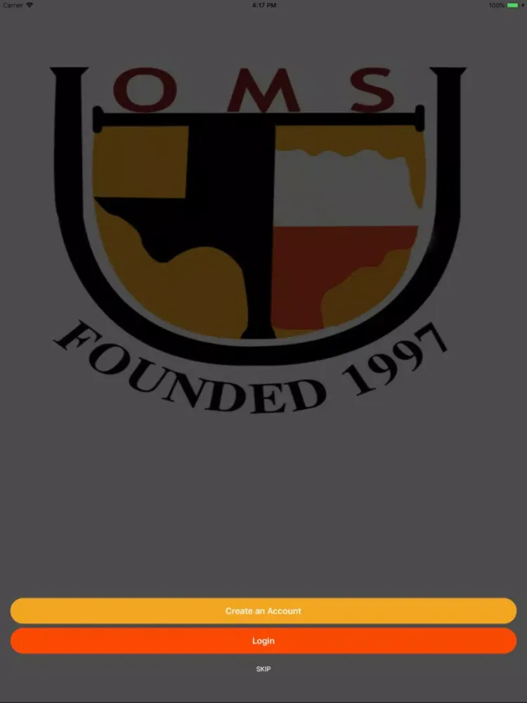 ภาพหน้าจอของ Hinds OMS Alumni iPad 