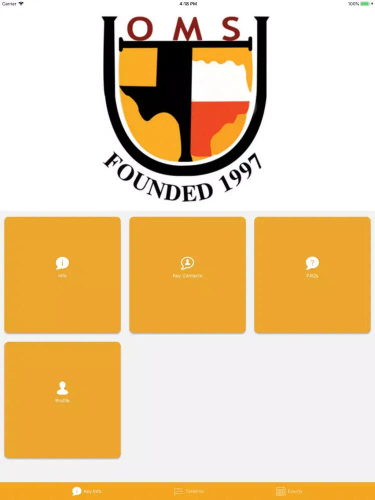 ภาพหน้าจอของ Hinds OMS Alumni iPad 