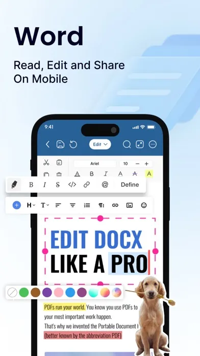 Office Word:Edit Word Document سکرین شاٹس