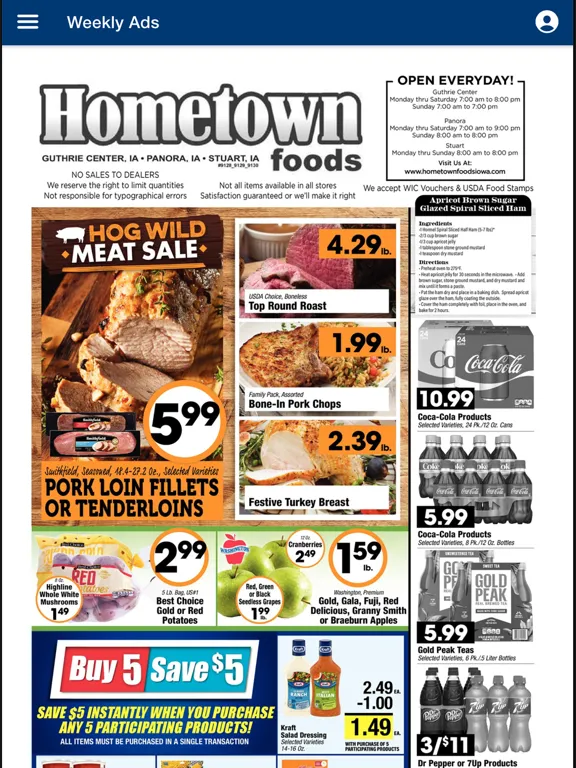 Hometown Foods IA iPad  스크린샷
