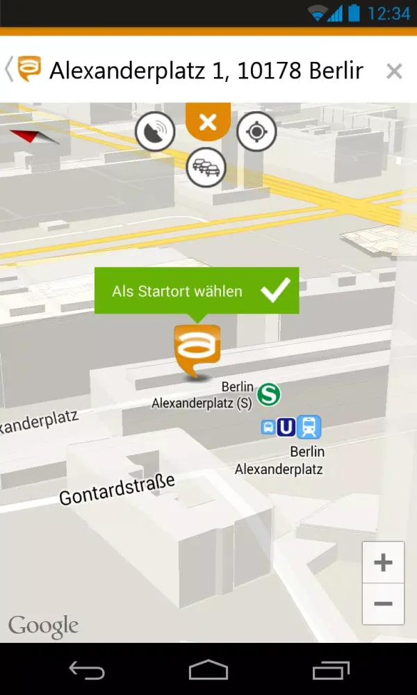 Trip-& Travelplaner a2bme-Navi Screenshots