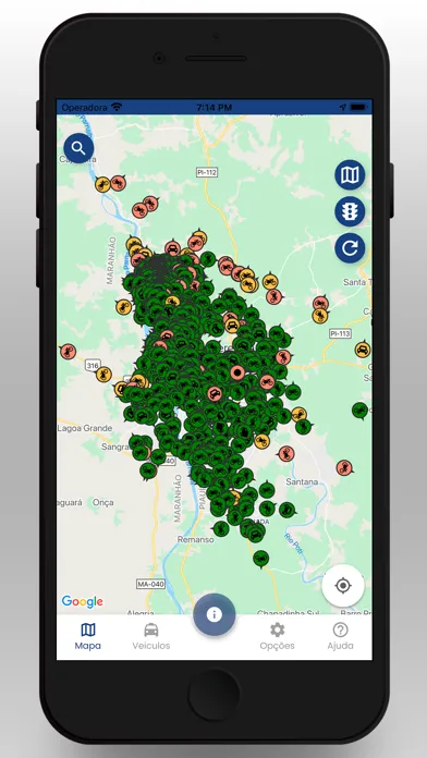 Ảnh chụp màn hình của Aletracker Rastreamento