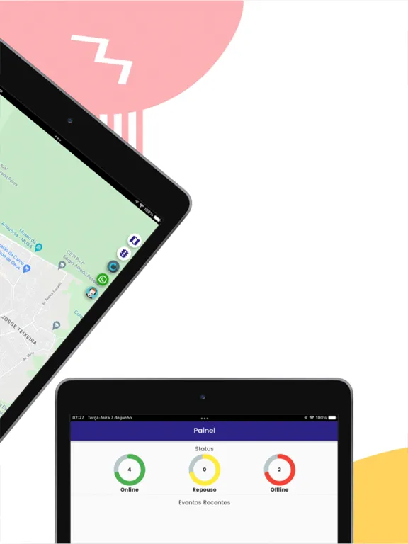 Tangkapan skrin Bruno Rastreamento iPad 