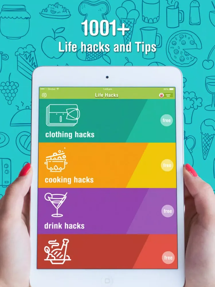 Ảnh chụp màn hình của 1001 Life hacks How-tos & Tool Tips make Ez Life! iPad 