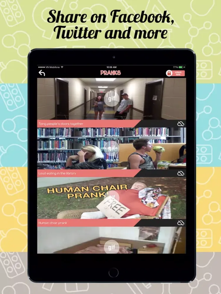 LOL Pranks (Funny Gifs + Pics) iPad  Screenshots