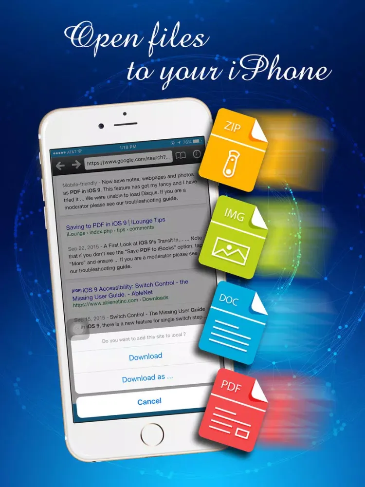 Ảnh chụp màn hình của Browser Opener - Speed Open Image, Doc, PDF & File iPad 