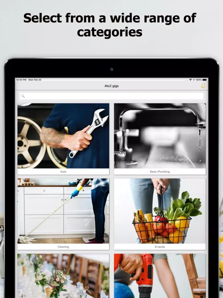 Capturas de pantalla de AtoZ Gigs: Nearby Service iPad 