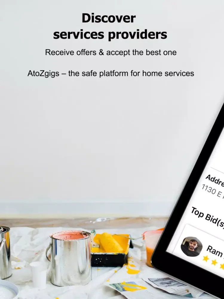 Capturas de pantalla de AtoZ Gigs: Nearby Service iPad 