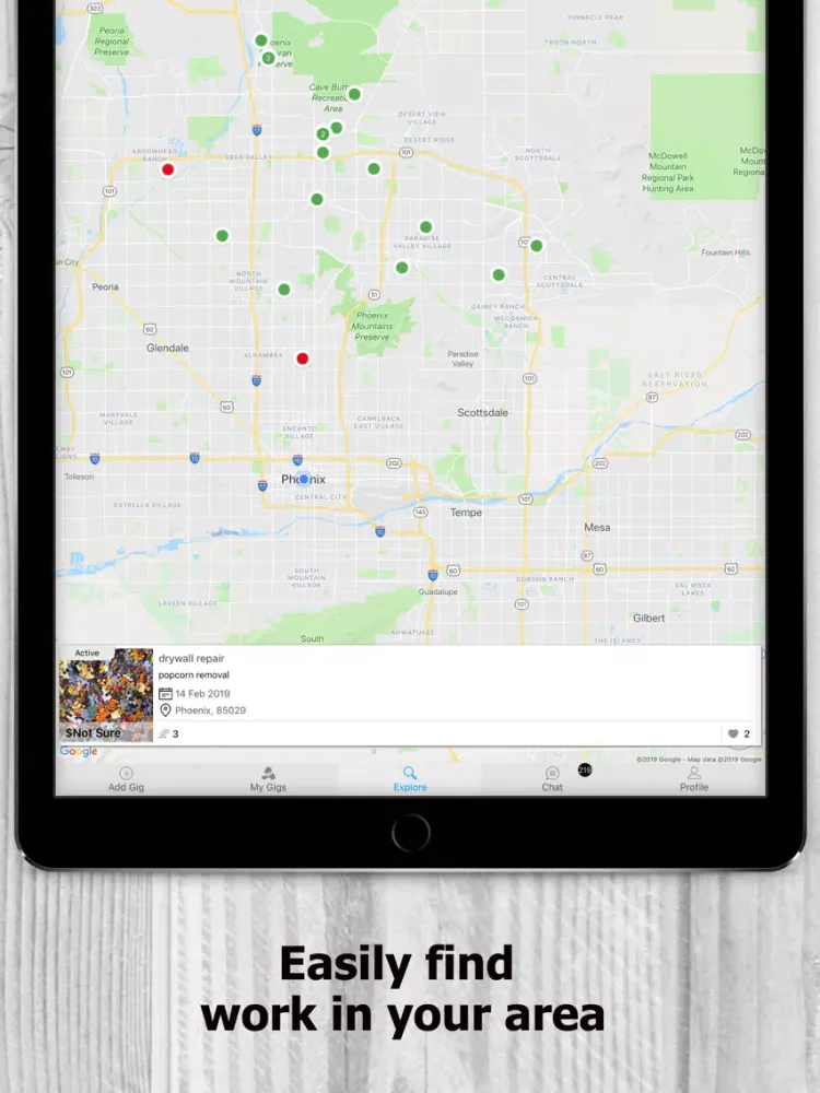 Capturas de pantalla de AtoZ Gigs: Nearby Service iPad 