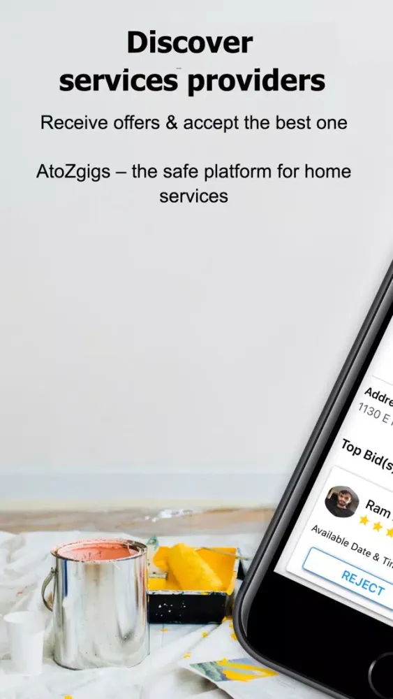 Capturas de pantalla de AtoZ Gigs: Nearby Service