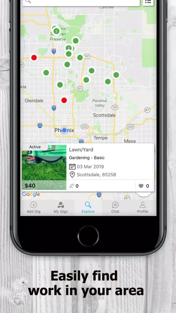 Capturas de pantalla de AtoZ Gigs: Nearby Service