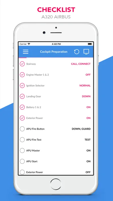 A320 Airbus Checklist Screenshots