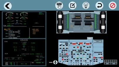 Tangkapan skrin Airbus A320 ecam Pilot trainer