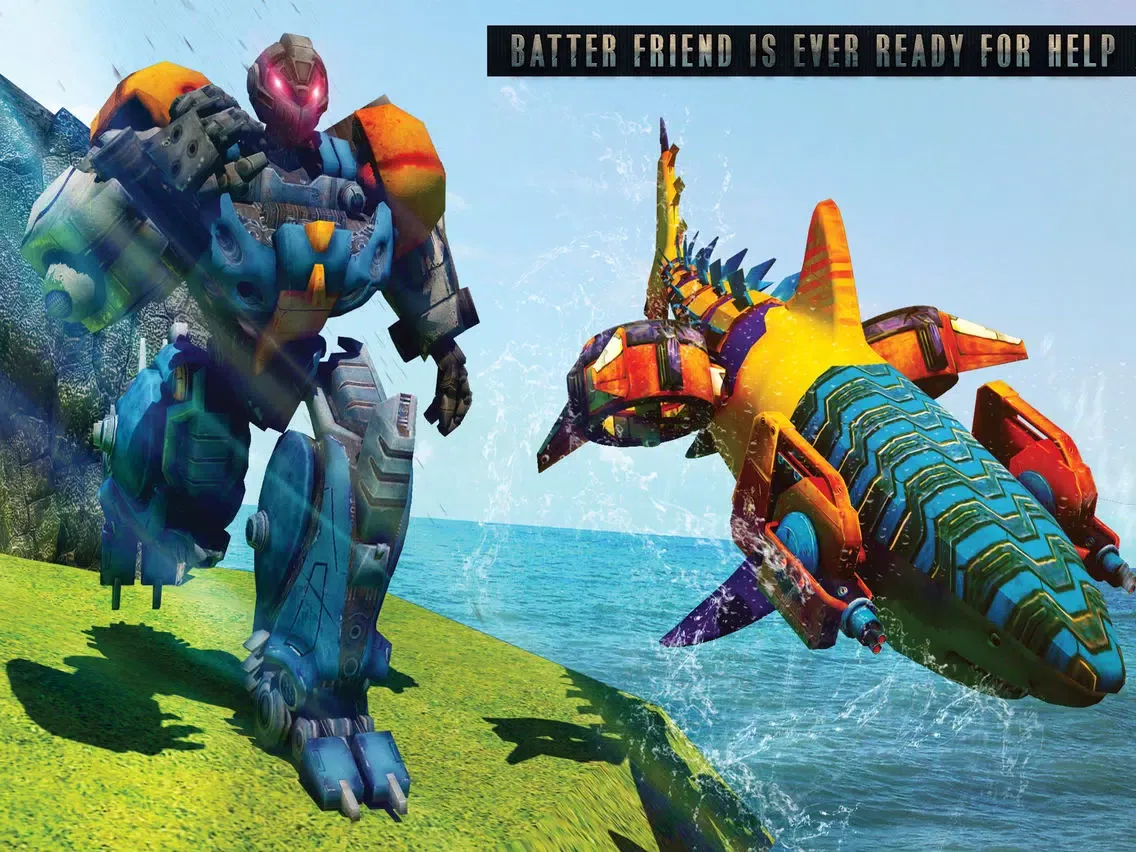 صور Killer Shark Robot Transform iPad 