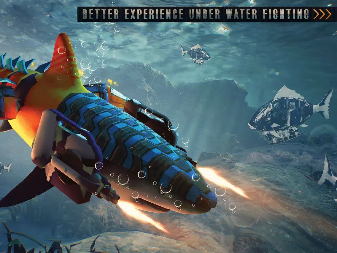 صور Killer Shark Robot Transform iPad 
