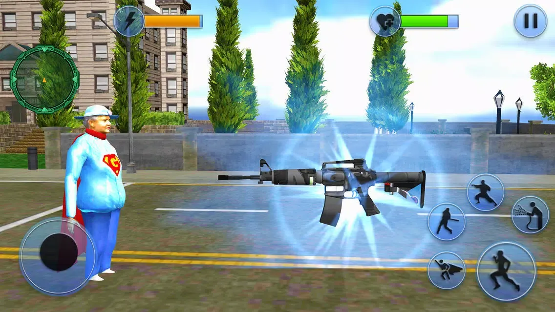 Flying Hero Granny City Rescue Screenshots