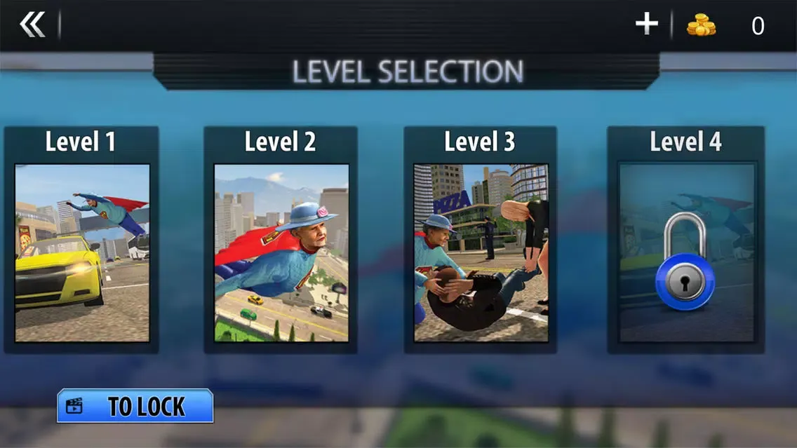 Flying Hero Granny City Rescue Screenshots