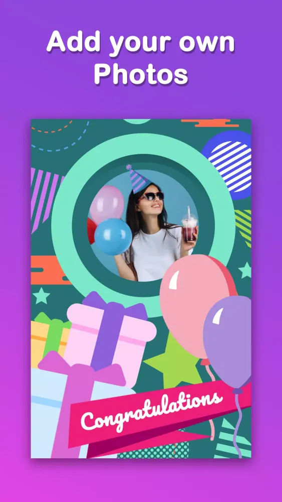 Custom Birthday Cards & Photos应用截图